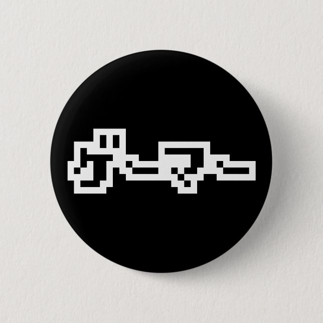 Japanese Gamer ゲーマー Japan Language Nihongo 6 Cm Round Badge (Front)