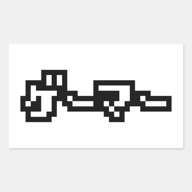 Japanese Gamer ゲーマー Japan Language Nihongo Rectangular Sticker (Front)