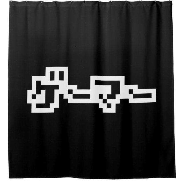 Japanese Gamer ゲーマー Japan Language Nihongo Shower Curtain (Front)