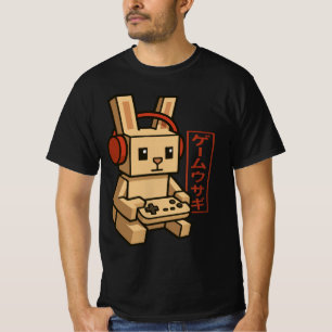 Japanese Gamer Frog Art Men Women Boys Funny Vinta T-Shirt