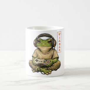 Japanese Gamer Frog Art Men Women Boys Vintage Coffee Mug