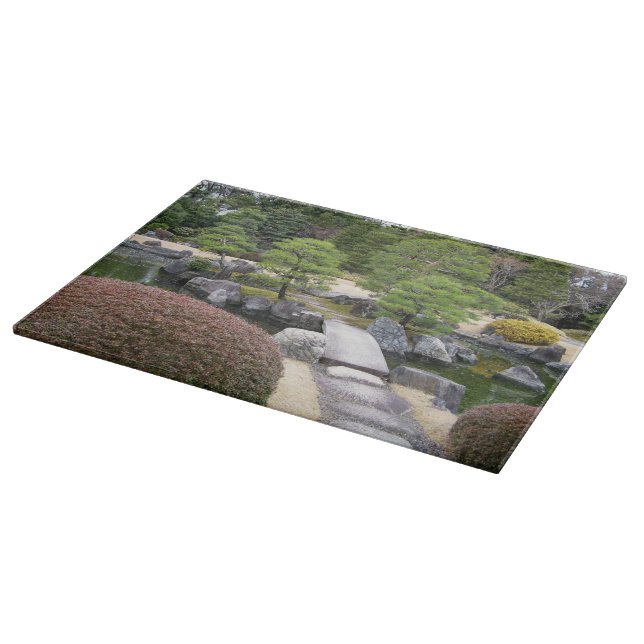 Japanese Garden 日本庭園 Cutting Board (Corner)