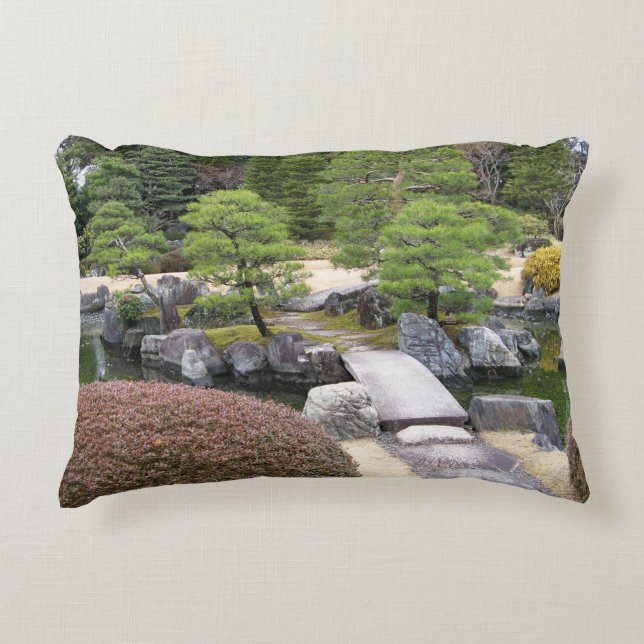 Japanese Garden 日本庭園 Decorative Cushion (Front)