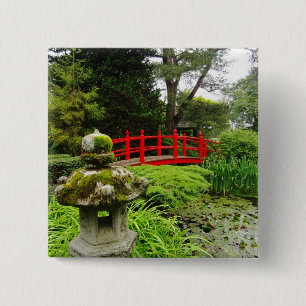 Japanese Garden 15 Cm Square Badge