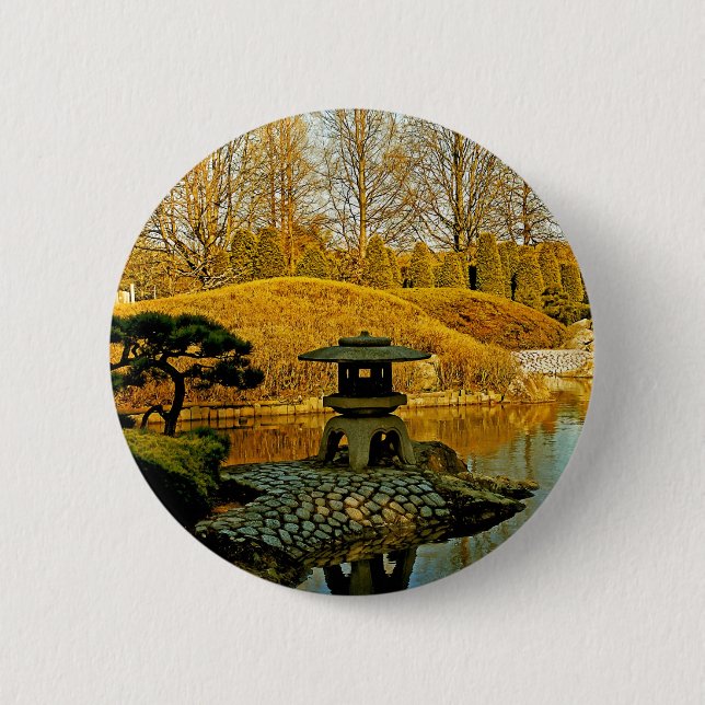 Japanese Garden 6 Cm Round Badge (Front)
