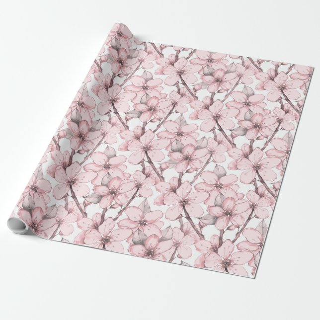 Japanese garden 9 wrapping paper (Unrolled)