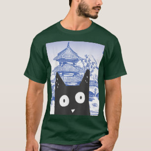 Japanese Garden Aesthetic Alt Cute Anime Kitten Ne T-Shirt
