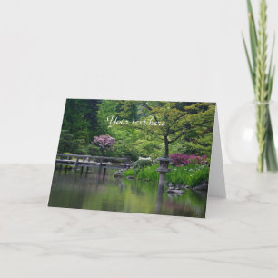 Japanese Garden greeting card