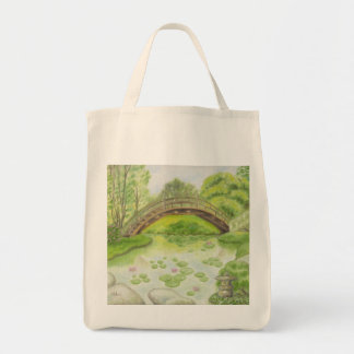 Japanese Garden grocery bag