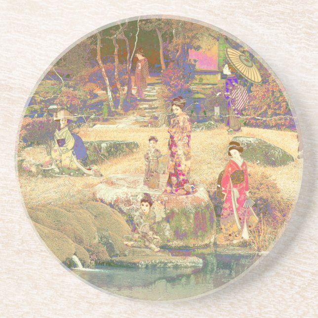 Japanese Garden II / Washed Edition Coaster (Front)