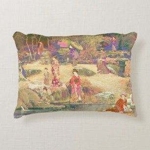 Japanese Garden II / Washed Edition Decorative Cushion
