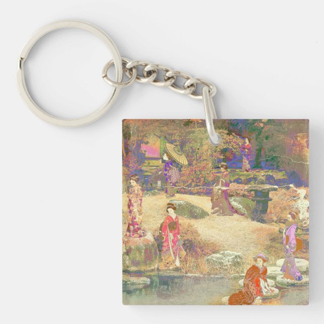 Japanese Garden II / Washed Edition Key Ring (Front)