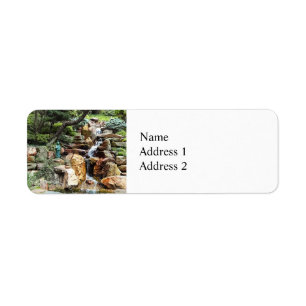 Japanese Garden in Autumn Return Address Label