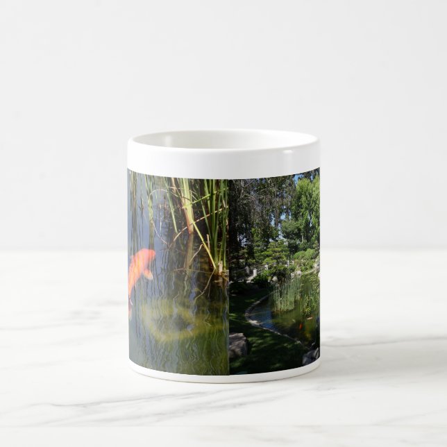 Japanese Garden Koi Fish Lily Pond Mug (Center)