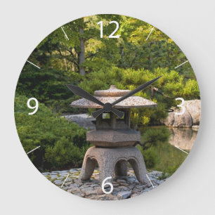 Japanese Garden Large Clock