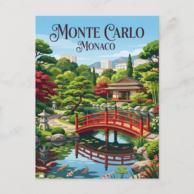 Japanese Garden Monaco Postcard (Front)