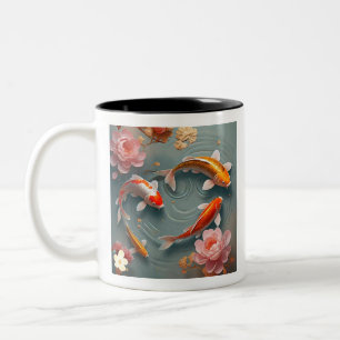 "Japanese Garden Oasis" Two-Tone Coffee Mug