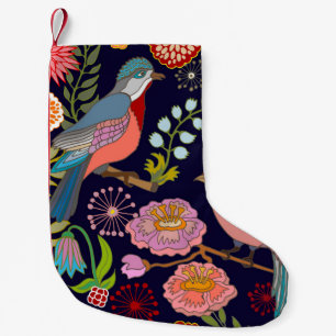 Japanese Garden: Oriental Victorian Seamless Small Christmas Stocking