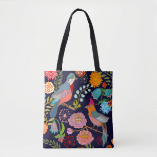 Japanese Garden: Oriental Victorian Seamless Tote Bag
