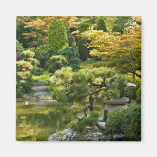 Japanese Garden Painting Effect Landscape Magnet