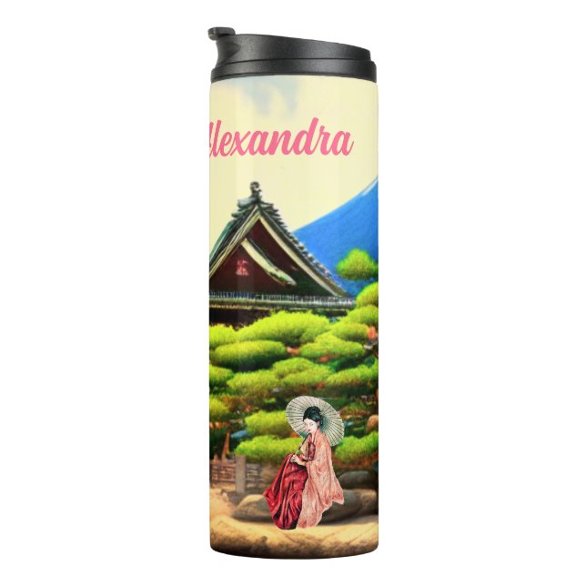 Japanese Garden Scenery Thermal Tumbler (Rotated Right)
