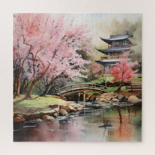 Japanese Garden Spring Jigsaw Puzzle