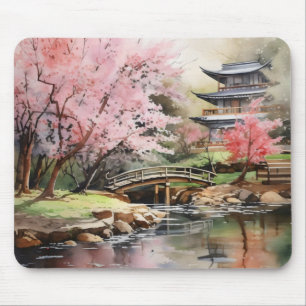 Japanese Garden Spring Mouse Pad