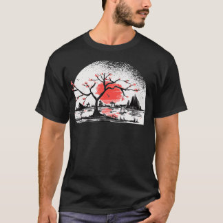 japanese garden torii japanese samurai  T-Shirt