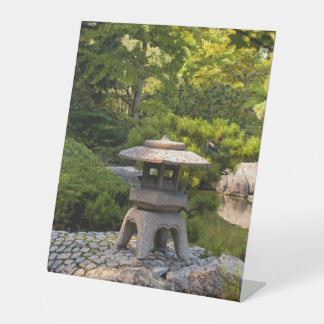Japanese Garden - Traditional Aesthetic  Pedestal Sign