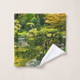 Japanese Garden - Traditional Aesthetic Wash Cloth