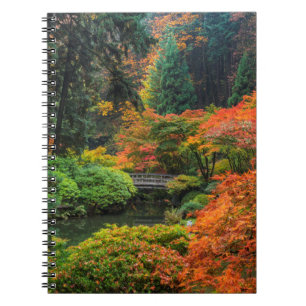 Japanese Gardens In Autumn In Portland, Oregon 5 Notebook