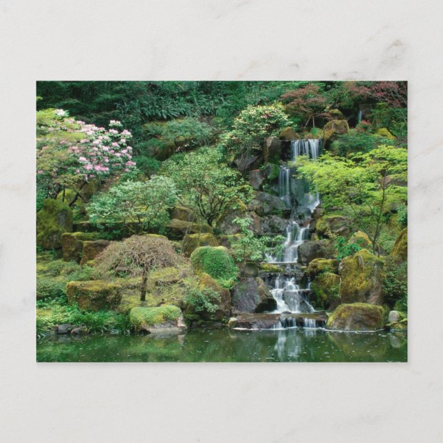 Japanese Gardens Portland, Oregon Postcard (Front)
