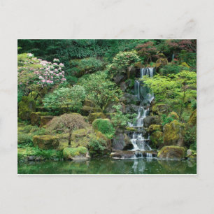 japanese gardens postcard