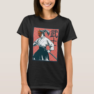 Japanese Geisha Artwork Japanese Onna musha Retr T-Shirt