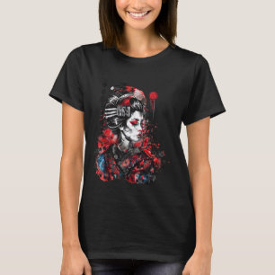 Japanese Geisha Artwork Kimono Traditional Art Gei T-Shirt