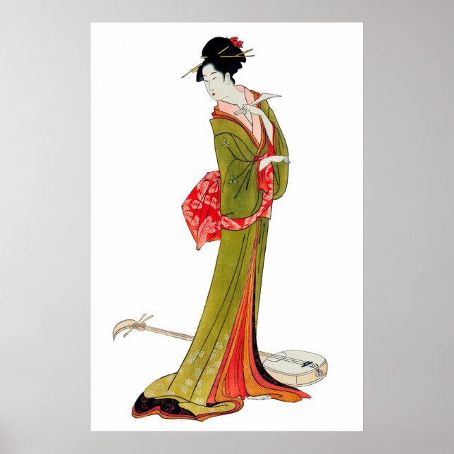 Japanese Geisha Asian Wall Art (Front)