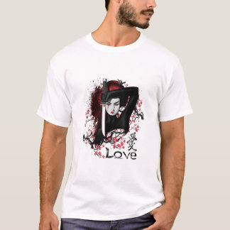 JAPANESE GEISHA ASSASSIN NINJA WITH SWORD T-Shirt