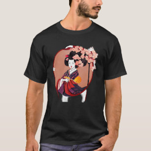 Japanese Geisha cherry blossom flowers classical T-Shirt