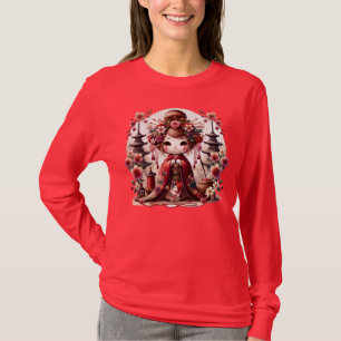 Japanese Geisha Cute Scene T-Shirt