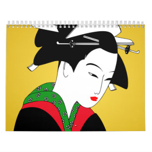 Japanese Geisha Girl Calendar