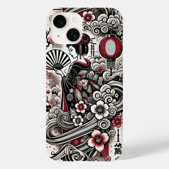 Japanese Geisha iPhone Case – Stylish & Durable (Back)