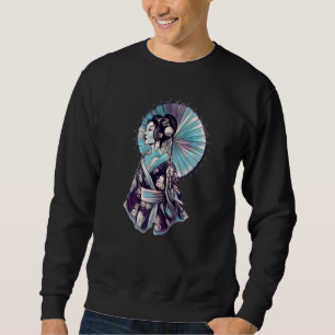 JAPANESE GEISHA PARASOL pretty Tattoo samurai Sweatshirt
