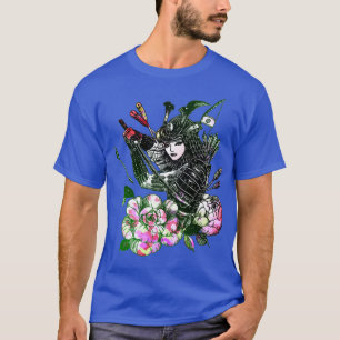 Japanese Geisha Sword Samurai Warrior T-Shirt