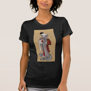 Japanese Geisha Woman, Hokusai, Ukiyo-e T-Shirt