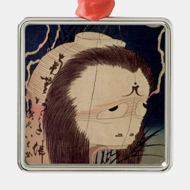 Japanese Ghost Metal Ornament (Front)