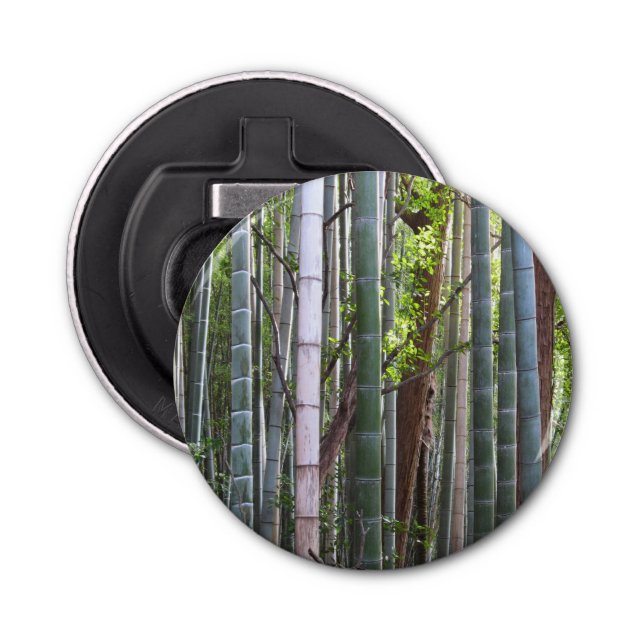 Japanese Giant Bamboo Forest, Sagano, Kyoto, Japan Bottle Opener (Front)