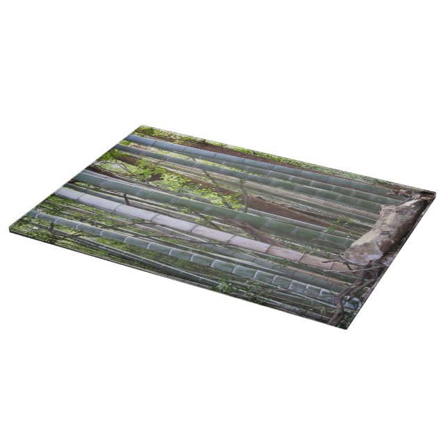 Japanese Giant Bamboo Forest, Sagano, Kyoto, Japan Cutting Board (Corner)