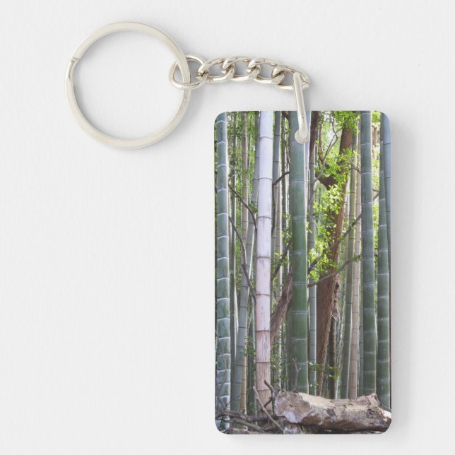 Japanese Giant Bamboo Forest, Sagano, Kyoto, Japan Key Ring (Front)