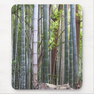 Japanese Giant Bamboo Forest, Sagano, Kyoto, Japan Mouse Pad
