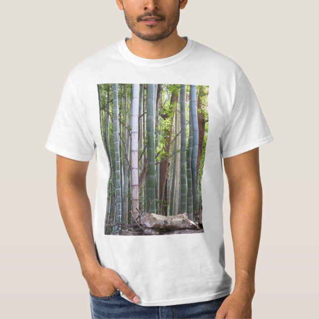 Japanese Giant Bamboo Forest, Sagano, Kyoto, Japan T-Shirt (Front)